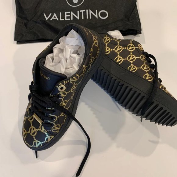 VALENTINO BY MARIO VALENTINO BEATRICE LEATHER SNEAKER - Picture 2 of 11